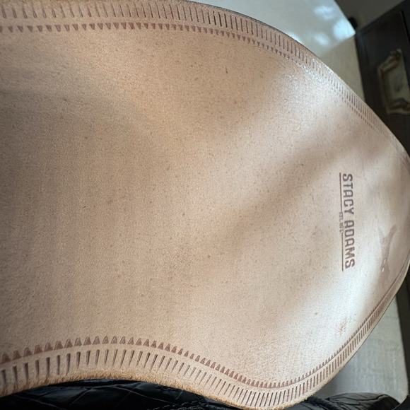 Stacy Adams Raimondo 25115 Black Crocodile Print Cap Toe Oxford Dress Shoes 9M - Picture 11 of 16